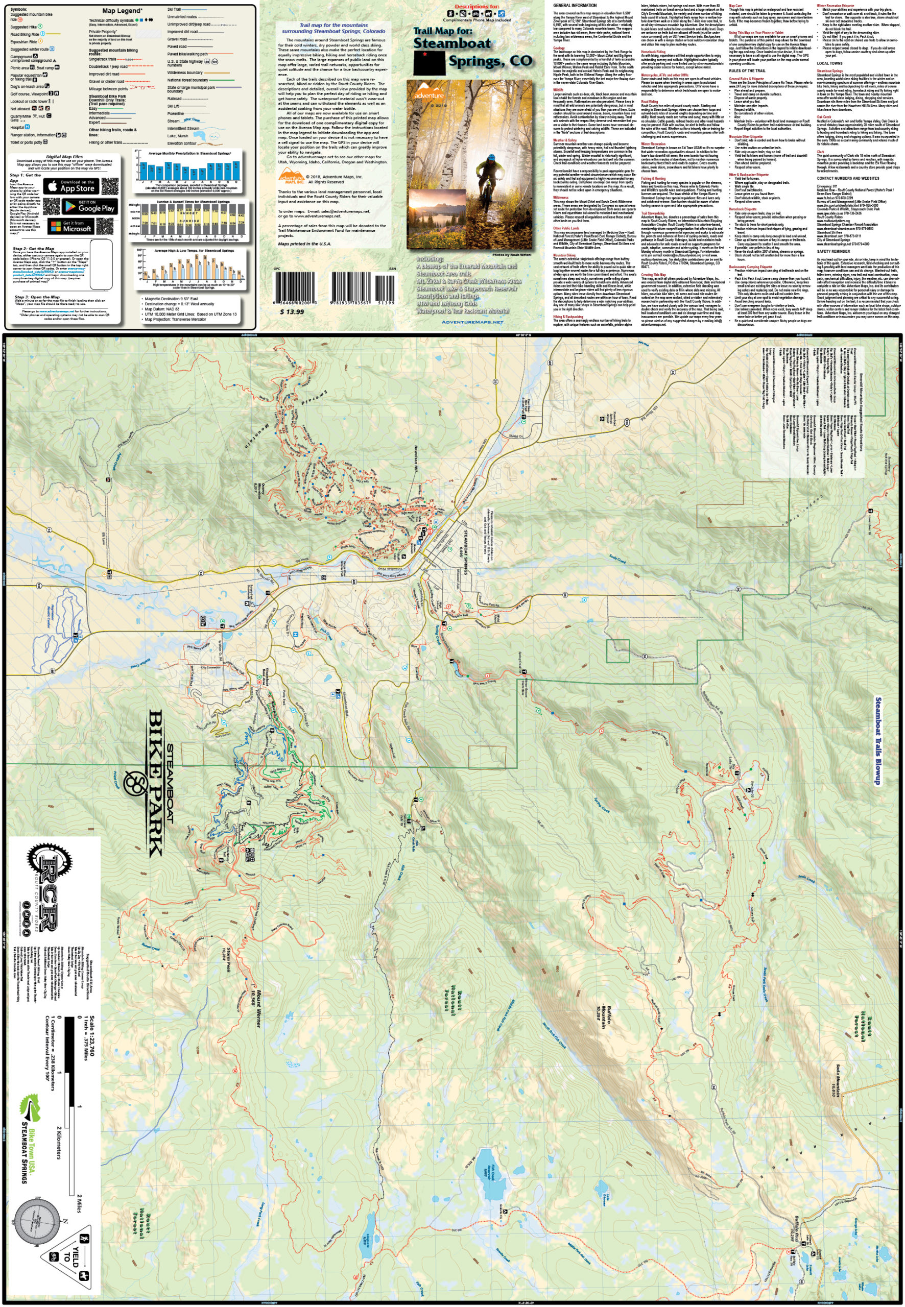 Steamboat Springs Trail Map - Adventure Maps